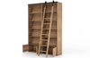 Bennet Custom-Double Bookshelf with Ladder