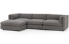 Chantal 3-Piece Sectional with Ottoman