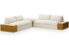 Galene Outdoor 2-Piece Sectional w/ Tables