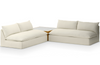 Galene Outdoor 2-Piece Sectional w/ Coffee Table