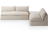 Galene Outdoor 2-Piece Sectional w/ Coffee Table