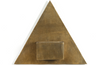 Odran Brass Triangular Wall Planter