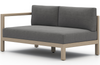 Custom Savina Washed-Brown Sectional Sofa Piece