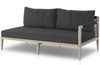 Custom Shawna Grey Outdoor Sofa Sectional Piece