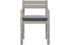 Winston Weathered-Grey Outdoor Dining Chair