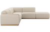 Dee Outdoor 4-Piece Sectional w/ Ottoman
