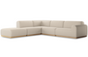 Dee Outdoor 4-Piece Sectional w/ Ottoman