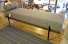 Grey Upholstered Accent Bench