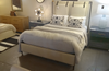 Linen Queen Bed w/ Mattress