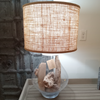 Tera Wood in Glass Table Lamp