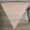 Triangular Pink Marble Side Table