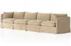 Angie Slipcover 4-Piece Sofa Sectional