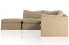 Angie Slipcover 5-Piece Sofa Sectional