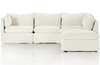 Angie Slipcover Left Arm 5-Piece Sectional