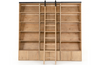Bennet Custom-Triple Bookshelf with Ladder