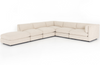Chantal 5-Piece Right-Arm Sectional with Ottoman