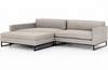 Doran 3-Piece Left-Arm Wedge Sectional with Ottoman