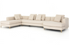 Glenna 3-Piece Left Arm Sectional with Bumper Chaise