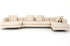 Glenna 3-Piece Right Arm Sectional with Bumper Chaise