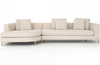 Glenna Left Arm 2-Piece Sectional with Round Chaise