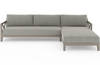 Halvor Grey Outdoor Right-Arm 2-Piece Sectional