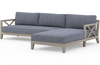 Halvor Grey Outdoor Right-Arm 2-Piece Sectional