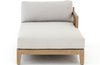 Harold Outdoor Right-Arm Chaise Piece in Light Grey