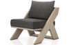 Hauke Washed-Brown Outdoor Chair