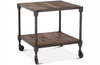 Industrial 22" Square Side Table