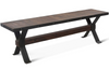 Industrial 60" Reclaimed Wood Bench