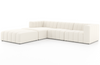 Launo 3-Piece Left-Arm Sectional with Ottoman