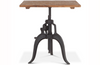 Levi Industrial 30" Adjustable Square Dining Table