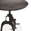 Levi Industrial 36" Adjustable Round Side Table