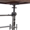 Levi Industrial 82" Adjustable Dining Table