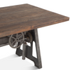 Levi Industrial 84" Adjustable Dining Table