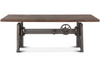 Levi Industrial 84" Adjustable Dining Table