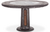 Levi Industrial Wagon Wheel Round Dining Table
