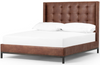Nadine Tall Antique Brown Bed