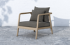 Novak Washed-Brown Outdoor Chair