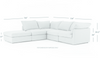 Paloma 4-Piece Sectional with Ottoman