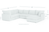 Paloma 6-Piece Sectional with Ottoman