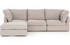 Paloma 3-Piece Sectional with Ottoman