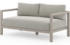 Savina Grey Two-Seat Outdoor Sofa