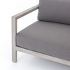 Savina Grey Three-Seat Outdoor Sofa