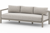 Savina Grey Three-Seat Outdoor Sofa