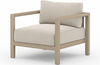 Savina Washed-Brown Outdoor Chair