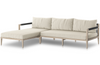 Shawna Grey Outdoor Left 2-Piece Sectional
