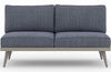 Custom Tristan Grey 2-Seat Outdoor Sofa
