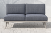 Custom Tristan Grey 2-Seat Outdoor Sofa