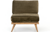Custom Tristan Armless Chair in Dark Olive